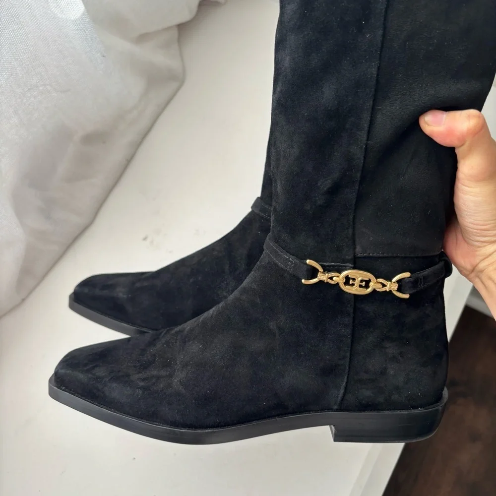 Sam‎ Edelman CLIVE EMBELLISHED RIDING BOOT Sz 7.5M